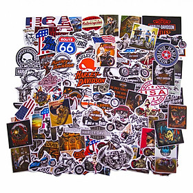 Set 100 Sticker Harley Davidson