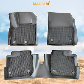 Thảm 2 lớp (sd3) dạng lưới lục giác cho Mitsubishi Attrage 2023+ bề mặt cao su siêu sạch nhãn hiệu Macsim