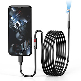 2MP 1080P Dành cho điện thoại ISO Android Ống kính kép Máy nội soi công nghiệp CMOS Borescope Kiểm tra kính hiển vi kỹ thuật số Kính hiển vi tai Chiều dài cáp: 1m