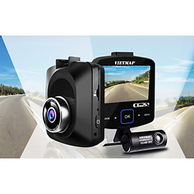 Mua Camera Hành Trình Ô tô VietMap C62S độ phân giải Ultra HD 4K - Ghi Hình Trước Sau Tích Hợp Cảnh Báo Giao Thông Bằng Giọng Nói + Wifi + Thẻ Nhớ 16GB - Hàng Chính Hãng Công ty