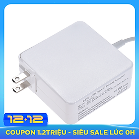Sạc USB type C nhanh siêu tốc công suất đến 65W hỗ trợ sạc cho các thiết bị Macbook/Xiaomi/Huawei 100V-240V 1.5A 50/60Hz Output: 20V-3.25A/20V(20.3V)-3A/15V-3A/12V-3A/9V-3A/5V-3A