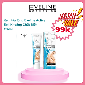[Deal 99k] Kem tẩy lông chiết xuất khoáng chất biển dành cho mọi loại da EVELINE ACTIVE EPIL 125ml