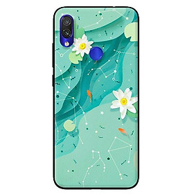 Ốp in cho Xiaomi Redmi Note 7 Họa Tiết Nền Xanh - Hàng chính hãng