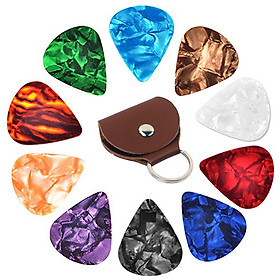 Set 10 Pick Gảy Đàn Guitar Và Túi Đựng Tiện Lợi