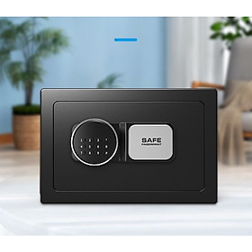 Két Sắt Mini SAFE Két Sắt Mini Thông Minh Mở Khóa Sổ Điện Tử Màu Đen, vàng sang trọng