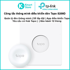 Mua Công tắc thông minh điều khiển đèn TP-Link Tapo S200D | Cần kết hợp Hub Tapo | Dễ lắp đặt | Bảo hành 1 năm | Hàng Chính Hãng