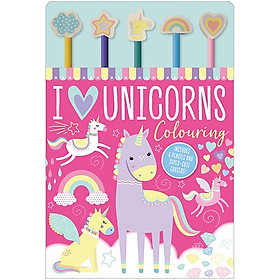 I Love Unicorns Colouring