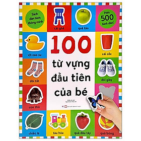 Sách Dán Hình Thông Minh - 100 Từ Vựng Đầu Tiên Của Bé