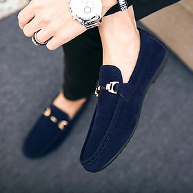 LCRTZKG Men's Shoes Giày đen màu xanh đỏ Lefu Giày chống trượt cho người lớn Lái xe Mocasin Giày mềm thoải mái Giày thể thao nam Giày đế bằng