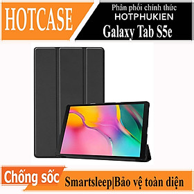 Case bao da chống sốc cho Samsung Galaxy Tab S5e (T720 / T725) 10.5 inch hiệu HOTCASE thiết kế siêu mỏng hỗ trợ Smartsleep, gập nhiều tư thế, mặt da siêu mịn - hàng nhập khẩu