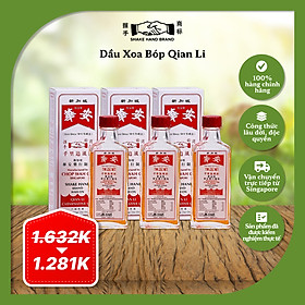 [Combo 3] Dầu xoa bóp Singapore Shake Hand Qian Li cực nóng mạnh, hỗ trợ chuyên sâu tình trạng đau khớp & đầu gối nghiêm trọng (50ml x3)