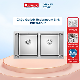 Mua Chậu rửa bát Konox  Undermount Series  Model KN7544DUB  Inox 304AISI tiêu chuẩn châu Âu  750x440x220(mm)  Hàng chính hãng