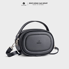 Túi Yuumy ( Thời trang nữ dáng tròn bầu viền chỉ size 20 - Túi đeo chéo da Seasand YN246 )