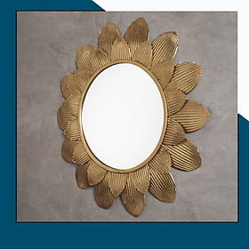 Décor gắn tường gương hoa cánh ngắn