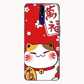 Ốp lưng điện thoại Oppo F11 hình Mèo May Mắn Mẫu 4 - Hàng chính hãng