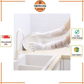 Mua Găng Tay Cao Su Siêu Dai Dài Tay Cổ Chun