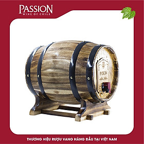 Rượu vang đỏ Passion Cabernet Sauvignon 3 lít trống gỗ 13.5%