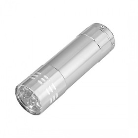 Đèn Pin Mini 9 Đèn LED - Bạc