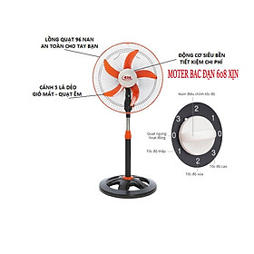 QUẠT LỠ CÔNG NGHIỆP CHẠY BẠC ĐẠN - HÀNG CHÍNH HÃNG - DÂY ĐIỆN TỪ 30 ĐỒNG