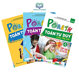 Combo 3 Cuốn Pomath Toán Tư Duy Cho Trẻ Em (Tập 4,5,6) (Học Kèm App MCBooks)