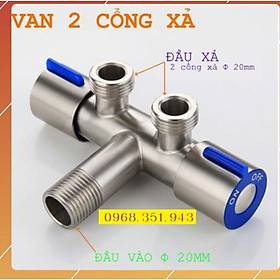 Mua Van khóa nước thông minh Inox 304 - MAS 2 khóa nước 2 đầu ra