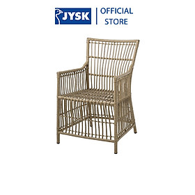 Mua Ghế thư giãn ngoài trời | JYSK Fjellerup | thép/polyethylene | màu tự nhiên | R56xS66xC93cm