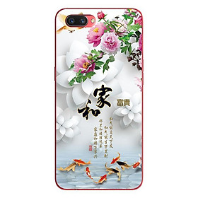 Ốp lưng in cho oppo realme c1 mẫu chim cá nền hoa trắng - hàng chính hãng