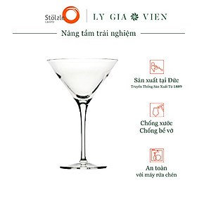 Ly cocktail bằng pha lê stoelzle grandezza cocktail glass 240ml - thổi thủ công từ pha lê nguyên khối - thiết kế trong suốt - hoàn hảo để thưởng thức martini, cosmopolitan & daiquiri - có thể làm sạch bằng máy rửa chén
