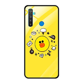 Ốp Lưng Kính Cường Lực cho Điện thoại Realme 5 - 0674 Duck - Hàng Chính Hãng