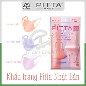 Khẩu Trang Pitta Nữ Màu Pastel size Small (Gói 3 cái)