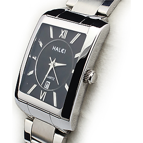 Đồng Hồ Nam HALEI Chống Nước Thép Không Gỉ Cao Cấp 564 Full Box - Hàng Chính Hãng HALEI Thời Trang Nam Mặt Vuông Có Lịch Số La Mã 