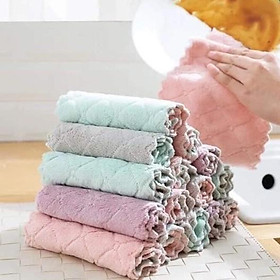 Mua Compo 10 Khăn lau nhà bếp 2 mặt siêu hút thấm 27x16cm - họa tiết zíc zắc - hàng hot