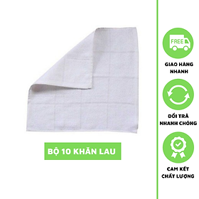 Mua Combo 10 khăn lau vuông trắng