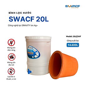 Mua Bình lọc nước uống trực tiếp SWACF 20L | CWF  lõi lọc 10L  tốc độ lọc 2-4 lít/giờ  giữ khoáng thiết yếu - Công nghệ Mỹ