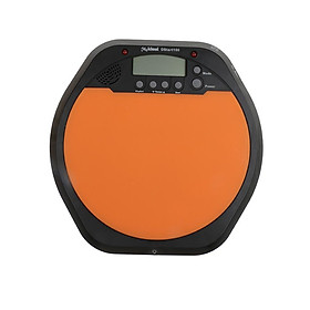 Digital LCD Display Practice Drum Pad Drummer Training Pad Metronome Orange