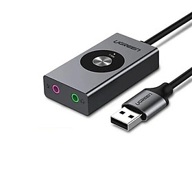 Mua Ugreen UG50711CM190TK 1M Bộ chuyển USB âm thanh 7.1 hỗ trợ Loa + Mic - HÀNG CHÍNH HÃNG