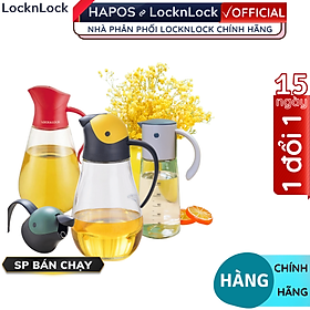 Mua Bình Lock&Lock đựng dầu ăn bằng thủy tinh CKO101 550ml - Hàng chính hãng  nắp tự động - Hapos