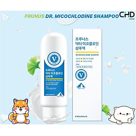 SỮA TẮM TRỊ NẤM VÀ VIÊM DA CHO CHÓ MÈO PRUNUS DR. MICOCHLODINE SHAMPOO 200ml