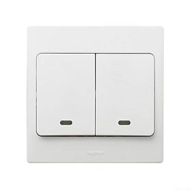 Mua Công tắc đôi 1 chiều có đèn 281012