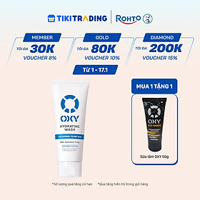 Sữa rửa mặt cho nam Oxy sạch dịu nhẹ, giảm khô căng dạng gel Oxy Hydrating Wash 100g