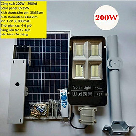 Mua Đèn đường 200w năng lượng mặt trời siêu sáng