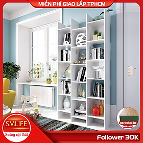 Mua Kệ sách  kệ trang trí gỗ hiện đại SMLIFE Betterman | Gỗ MDF dày 17mm chống ẩm | D95xR30xC190cm