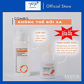 Combo LYCOS KHÔNG THỂ RỜI XA: Tinh Chất Peeling + Gel Cấp Ẩm: làm sạch sâu trong tận cùng lỗ chân lông, giải quyết mụn, lcl to, da sạm nám, không đều màu,...