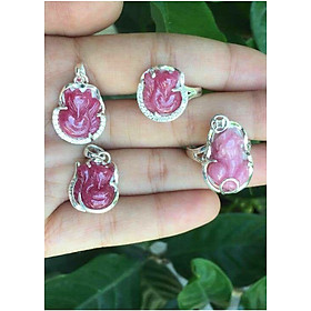 Nhẫn hồ ly đá ruby làm theo yêu cầu nitay 