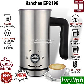 Mua Máy đánh sữa tạo bọt pha cacao Kahchan EP2198 - 4 chức năng - 600ml - Hàng chính hãng