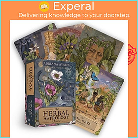 Sách - The Herbal Astrology Oracle - A 55-Card Deck and Guidebook by Adriana Ayales (UK edition, paperback)