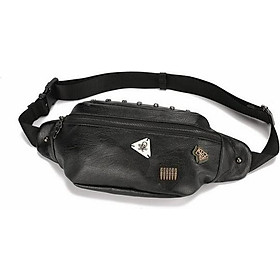 Street Trend Chest Bag Pu Leather Crossbody Waist Bag
