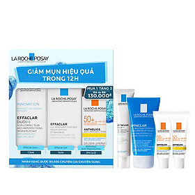 Bộ sản phẩm giảm mụn ngừa thâm siêu hiệu quả trong 12h La Roche-Posay