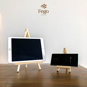 Mua Giá đỡ khung tranh  bảng ghim 3 chân FEGO bằng gỗ thông gấp gọn tiện lợi trang trí góc làm việc