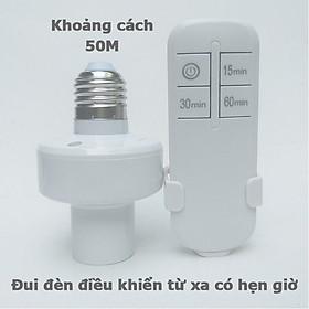 Mua Đui đèn điều khiển từ xa bằng remote E27 sóng RF 315Mhz xuyên tường có hẹn giờ